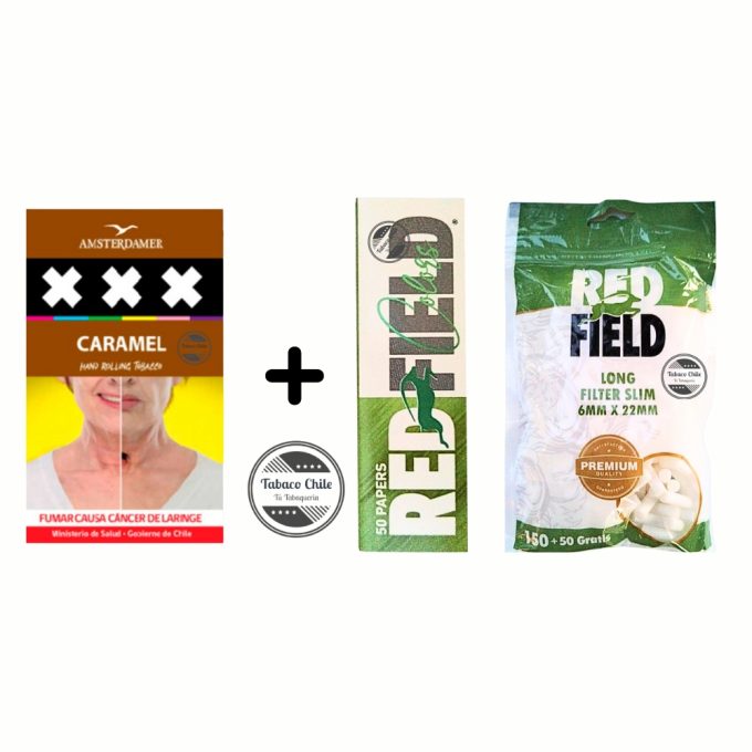 Promoción 5: Tabaco Amsterdamer XXX + papelillos y filtros Red Field